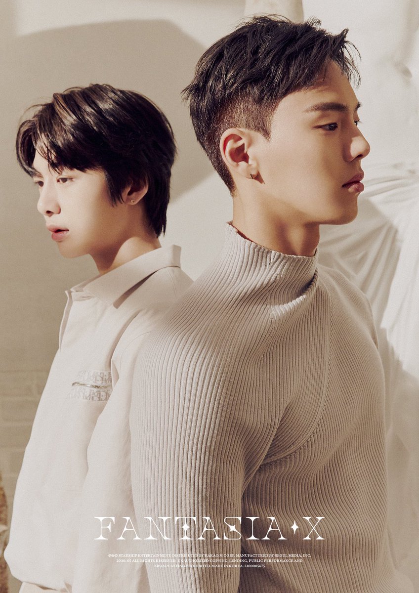 OfficialMONSTAX's tweet photo. [#MONSTA_X] 
MONSTA X  MINI ALBUM 
<FANTASIA X>

📌
#CONCEPT_PHOTO #2
#셔누 #SHOWNU
#형원 #HYUNGWON 

#몬스타엑스_컴백 
#몬스타엑스 #MONSTAX 
#FANTASIA_X
#몬스타엑스5월11일컴백
#몬스타엑스판타지아엑스 https://t.co/LdLjYweuqb