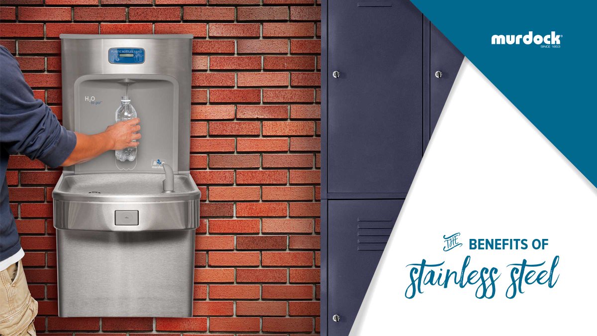 Many #MurdockMFG products are made from #StainlessSteel. Why? It has its own unique benefits compared to other materials—but we also opt for specific types &amp; gauges to ensure a higher quality product.

💧 Learn more on our blog! #facilities #hydration

 bit.ly/2WmjphF