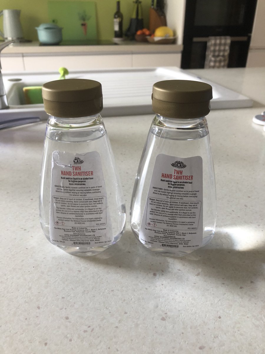 ha2nnah's tweet photo. To the random Man who pulled in on the busy Navan road to give me 2 hand sanitizers, thank you 😊 https://t.co/nDKVSqwBw7