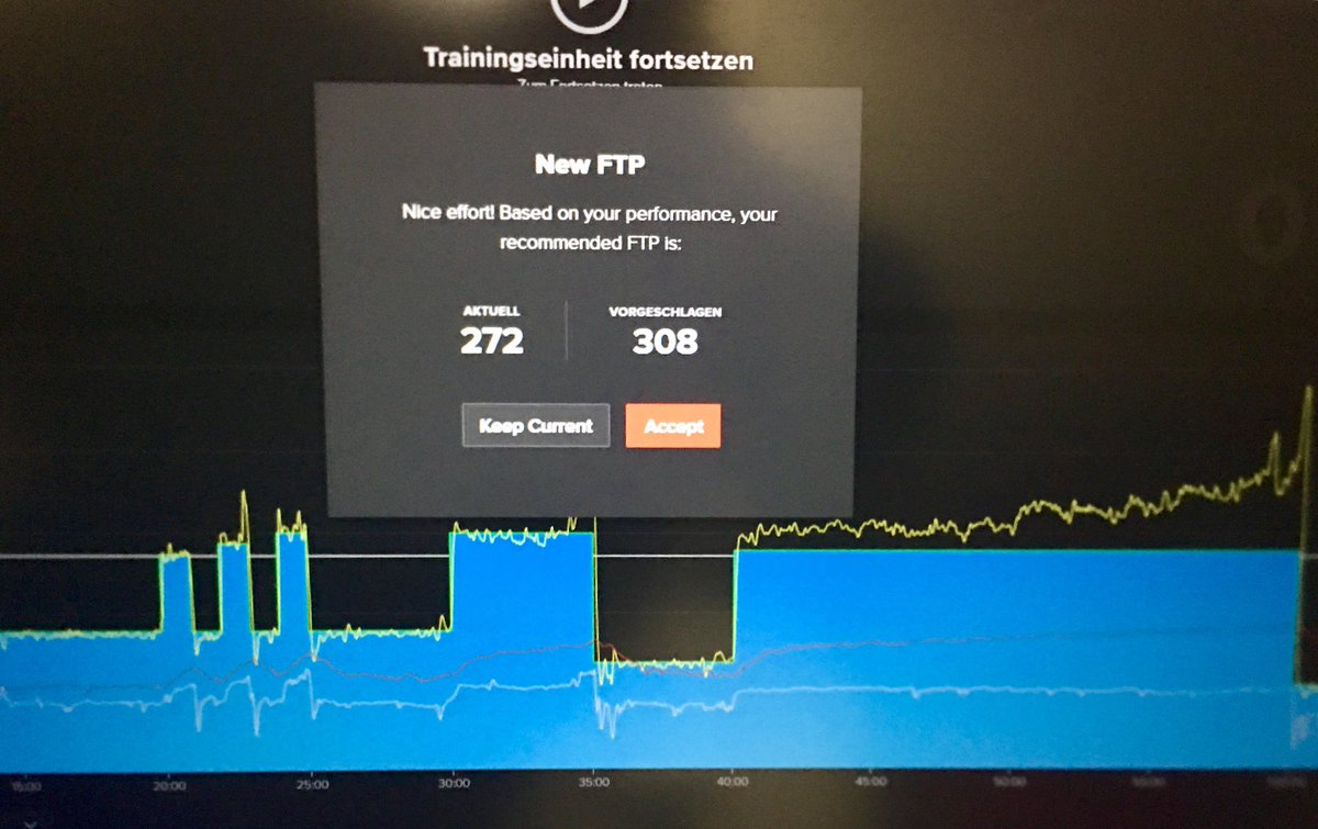 Back in office, Corona-bedingtes Früjahrs-Dauertraining Rudern/Rad hebt nach letztem Herbst-Test den Keller-Index in ungeahnte Höhen 😁 #FTP #rolle #tacx