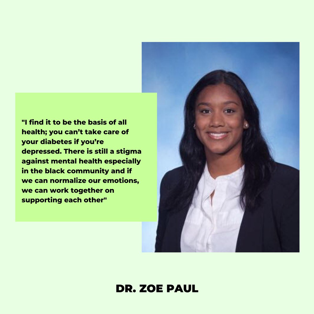 HEY_org_'s tweet photo. Meet Dr. Zoe Paul and don’t forget we’re releasing our mental health video on Monday at 9AM! https://t.co/NSijJX62al