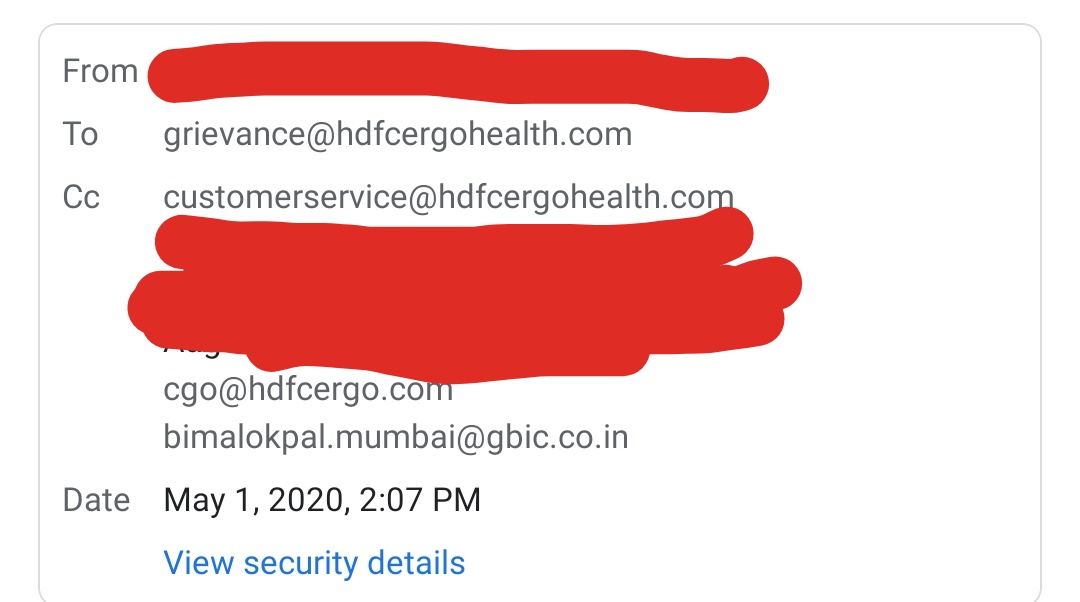 MitenPatwa's tweet photo. @HDFCERGOGIC I beg to differ and we are the victims beacuse of that. We have sent multiple emails to grievance@hdfcergohealth.com and the latest one was few hours ago. Here are the screenshots https://t.co/5dv7az1kX5