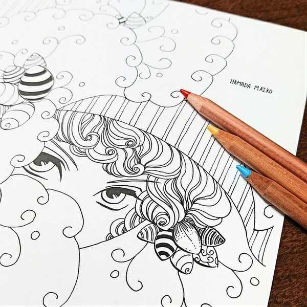 あ!塗り絵の販売をはじめて、昨日で1年だ。
もっと魅力的な絵を描けるようになって塗り絵にしていきたいφ(..*) 