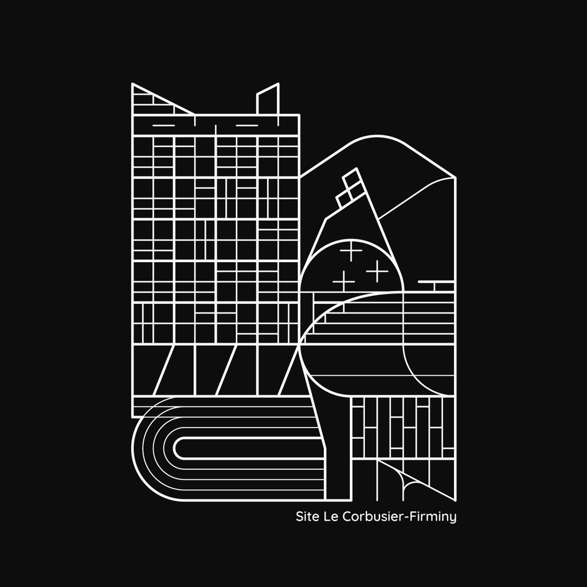 yoannkeignart's tweet photo. Pour compléter la collection du @SiteLeCorbusier , création d'une nouvelle illustration en deux versions de l'ensemble architectural
#graphicidentity #illustration #lecorbusier #firminyvert #saintetiennemetropole #saintetiennetourisme #saintetiennehorscadre https://t.co/foZS2Ync0Y