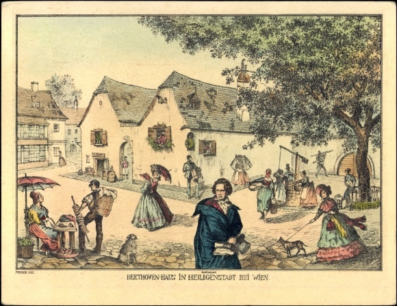 10/ Beethoven's musical hopes were dashed but another doctor offered one last chance to cure his deafness. Johann Adam Schmidt advised peace and quiet in the country, so in April 1802 Beethoven abandoned the city to spend six months in the rural suburb of Heiligenstadt.