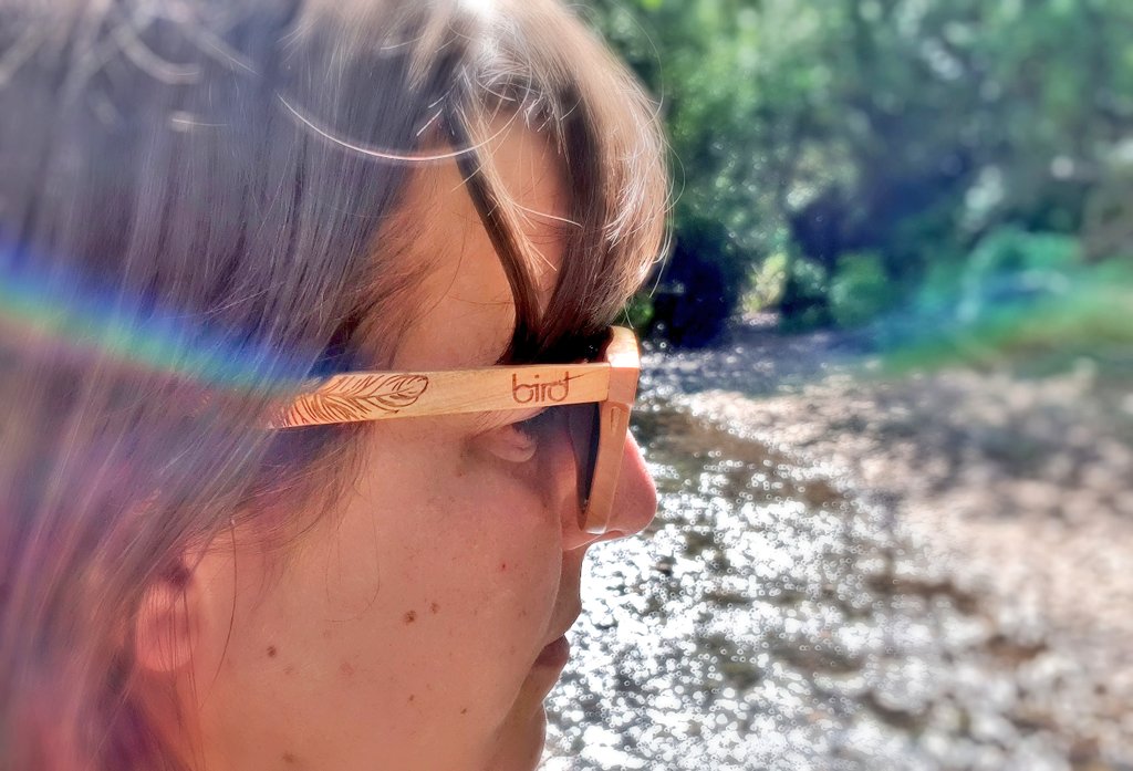 New shades...#plasticfree, #sustainable sunglasses from Exeter-based <a href="/EdBird_EN/">Ed Bird</a> @shareyoursun. Comfy cherry wood frames, &amp; fantastic lenses that make life HD! 💜 that my purchase means an extra solar in Africa🌍 from <a href="/SolarAid/">SolarAid</a>. #shareyoursun #buylocal #sunglasses #ethicalfashion
