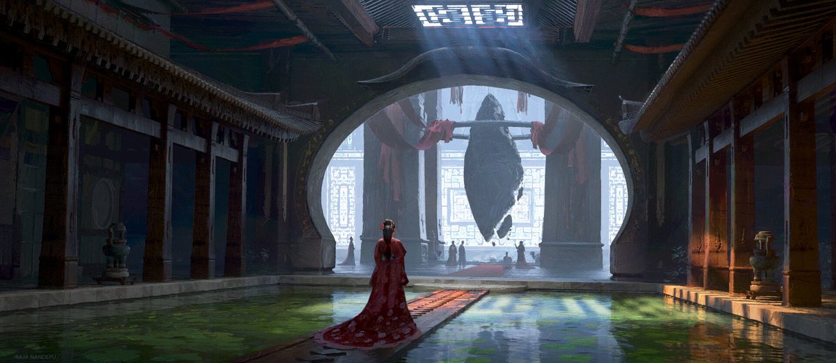 cranialapod's tweet photo. Let's look at what we know, let scribes record. Emperor goes into chamber with the new girl. He Insists on being alone. Whole palace creaks about 2 strikes of bamboo seesaw (many jokes about this one). Eunuchs rush in to find a humming, levitating black cocoon. [Raja Nandepu] https://t.co/jOdTGdDKzW