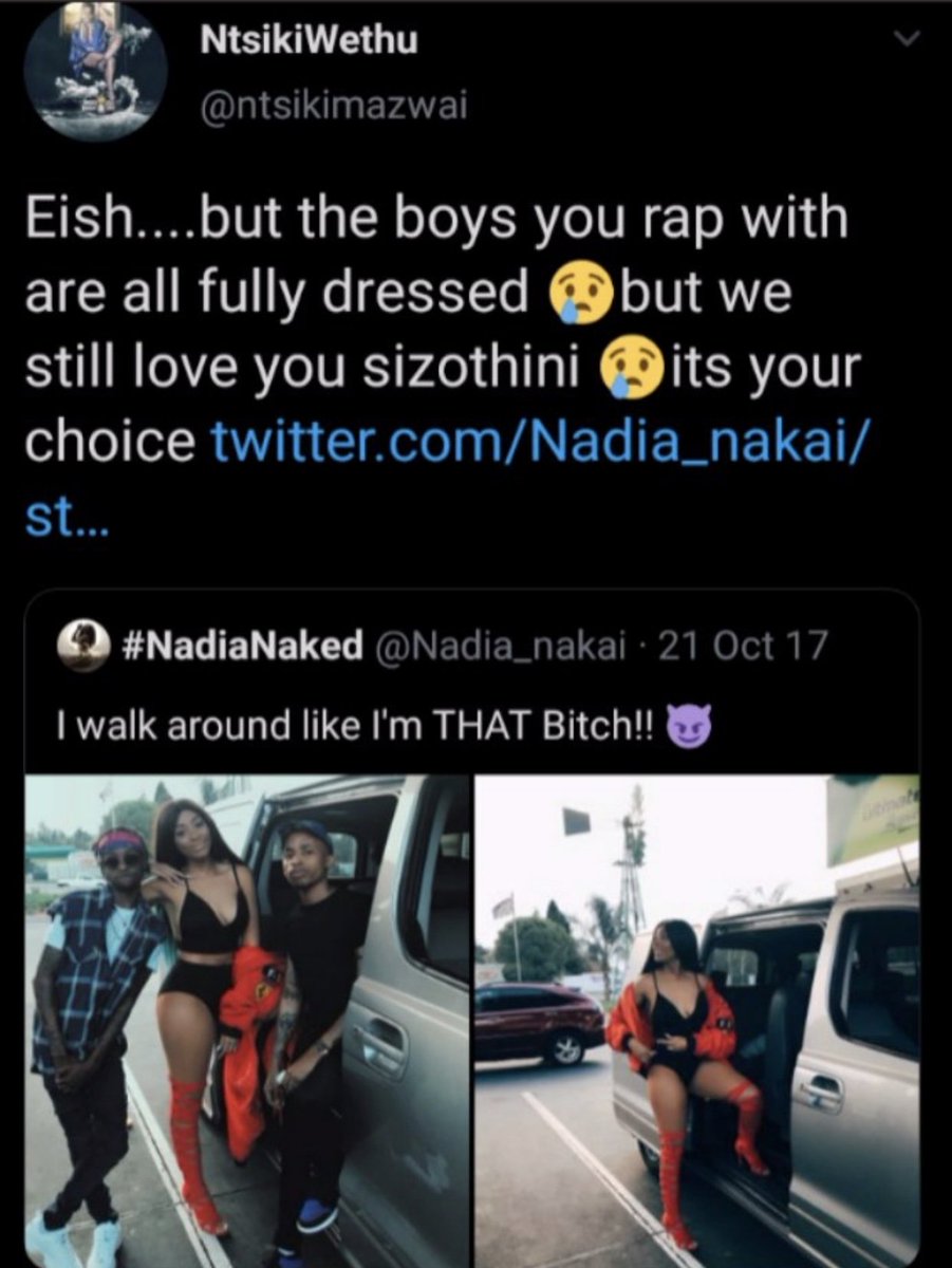 KhumaloDanica's tweet photo. Ntsiki is always contradicting herself.She is trash!! https://t.co/e7ttTst8ji