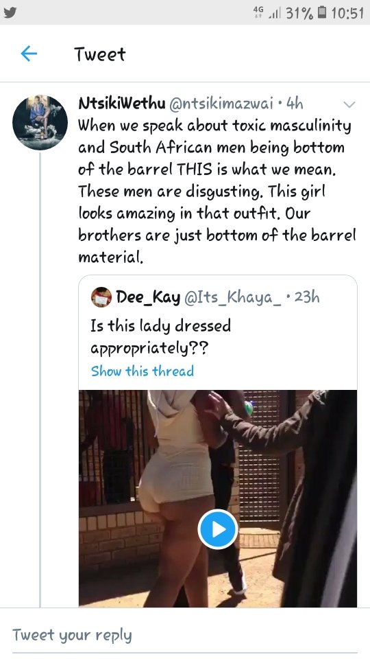 KhumaloDanica's tweet photo. Ntsiki is always contradicting herself.She is trash!! https://t.co/e7ttTst8ji