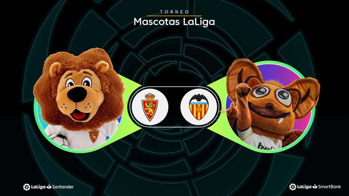 LaLiga's tweet photo. 🦁🆚🦇 DOS MASCOTAS HISTÓRICAS, frente a frente. ¿Cuál te gusta más? 

🔁 Blanquillo (@RealZaragoza)
❤ Amunt (@valenciacf)

#LaLigaSantander 
#QuédateEnCasa https://t.co/OAxdJ8hY41