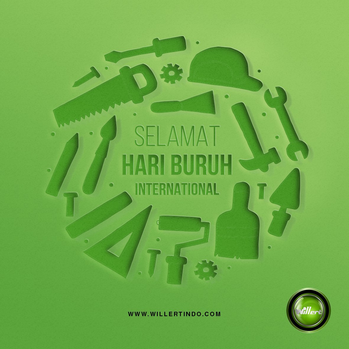 Willertindo's tweet photo. Selamat Hari Buruh 2020. Semoga para pekerja di Indonesia semakin produktif, kompetitif, dan sejahtera.

#hariburuh #hariburuh2020 

https://t.co/m4JYBTdRUp https://t.co/A6z9IpsnI2