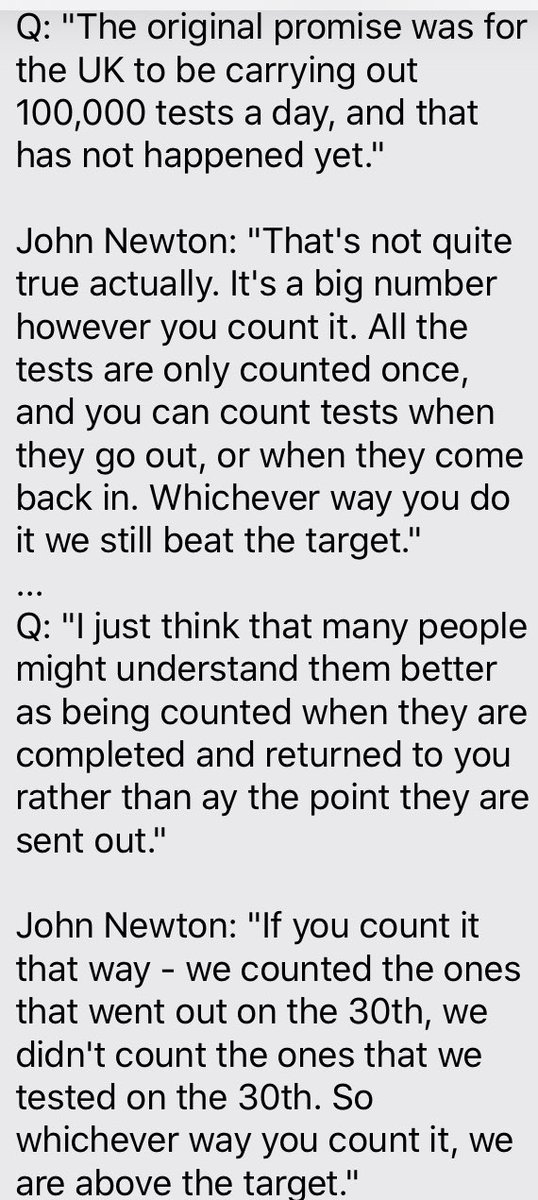 <a href="/BBCr4today/">BBC Radio 4 Today</a> “Whichever you count it we beat the target” Prof John Newton tells <a href="/BBCr4today/">BBC Radio 4 Today</a>. Transcript below