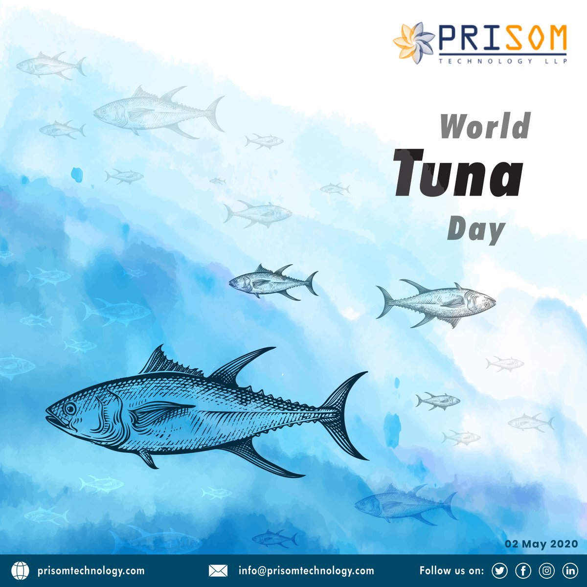 LlpPrisom's tweet photo. On 2 May to increase awareness about the importance of tuna fish &amp; promote more sustainable fishing practices 
#tunafish #fishing #fishingpractices #WorldTunaDay #SaveourOcean #GlobalGoals #LifeUnderWater #SaveOurOcean #Goal14 #PrisomTechnology https://t.co/ulPaKzrLy3