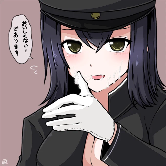 (過去絵)ちょっと絵柄模索してた頃のあきつ丸だ 