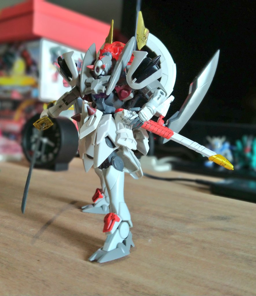 time_gp's tweet photo. Akuma Samurai #gunpla #custom #gunplabuilder #gnx603t #toys https://t.co/lIPji1sbyd
