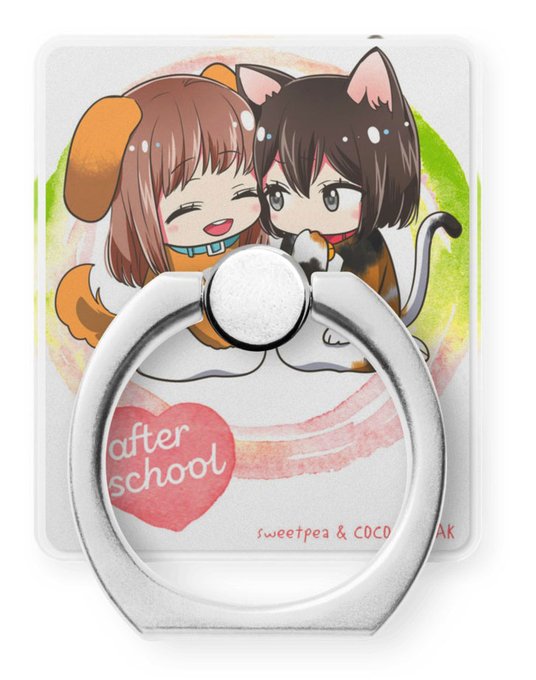 #エアコミケ 新グッズ 放課後犬猫しいね&いちかのスマホリングです🐶🐱
こちらはBOOTHでのみ販売ですー🙌

https://t.co/7cCCnvYIHo

#サークル #C98 #百合 #創作百合 