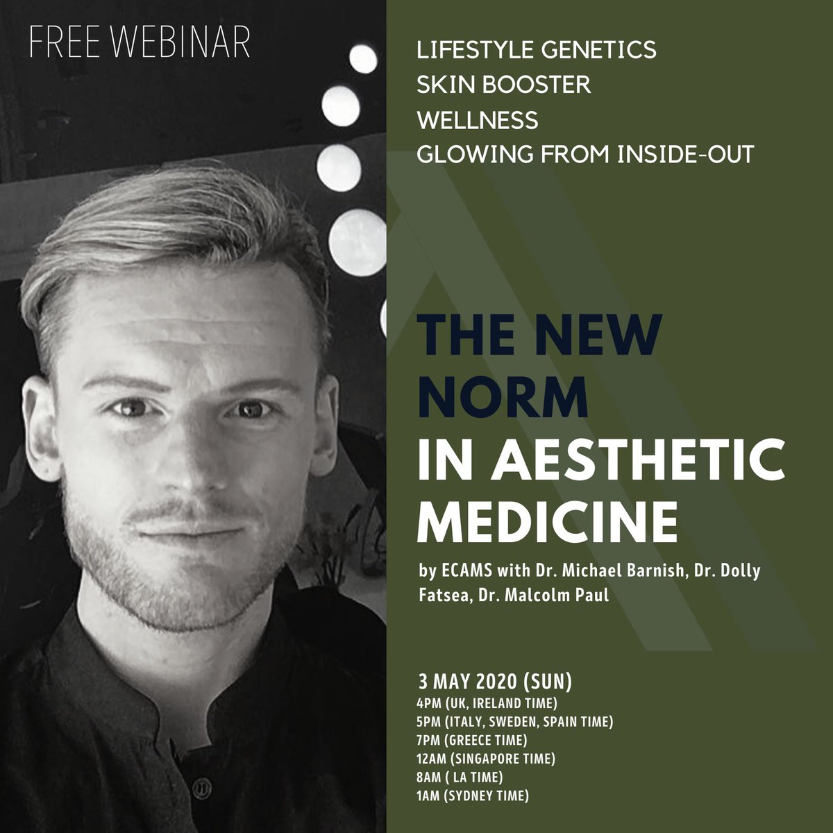 Free webinar for doctors and patients on 3May Sunday at 4pm UK time
. 
Clicked on link to register now! .
.
Type: event.webinarjam.com/channel/ecams-… .