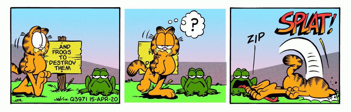 Q Drops as Garfield stripsQ3971 15 Apr 2020