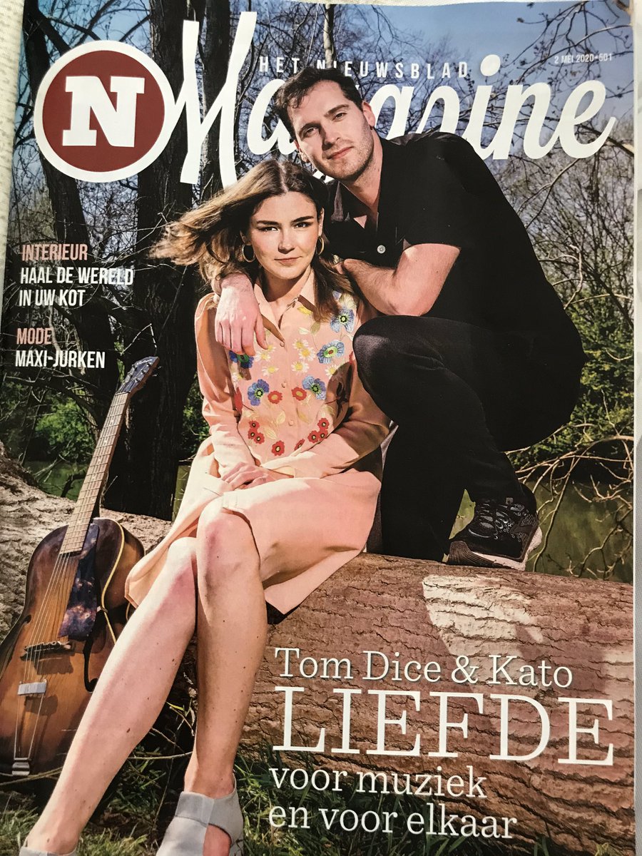 HildeStroobant's tweet photo. Een mooi verhaal naast al het gezaag hier op Twitter: @KatoCallebaut & @TomDiceOfficial over #liefdevoormuziek en voor elkaar ๐๐ !!! #NMagazine @Nieuwsblad_be https://t.co/i74G86GnW6