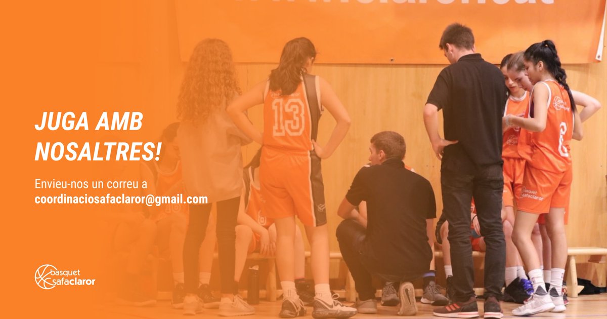safaclaror's tweet photo. 🏀 Vine a formar part del #SafaClaror! Gaudeix del bàsquet amb nosaltres. T'esperem!

Cistella petita:
⛹️‍♀️ 2009 - 2010 - 2011 - 2012
⛹ 2011 - 2012

Cistella gran:
⛹️‍♀️ 2003 - 2004 - 2005
⛹ 2003 - 2004

📧 coordinaciosafaclaror@gmail.com
📞 686 07 42 36

🔸#SafaClaror #ForçaSafa https://t.co/Le5wz7gG7D