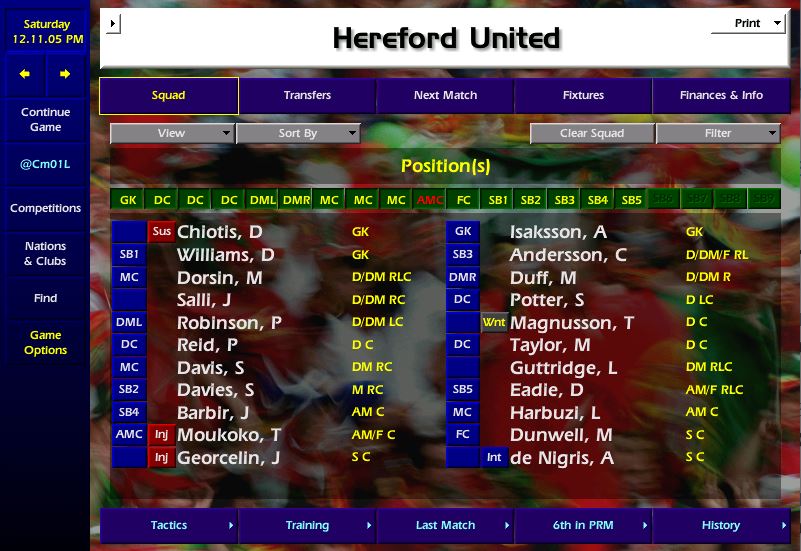 Cm01L's tweet photo. #cm0102therace #day13 

An exciting start to Premier League life. Ordinarily I'd be chuffed with our position but with CL football the aim I'm a little frustrated at some dropped points.

Lovely little squad but lacking some depth. https://t.co/aLsnwuaoyK