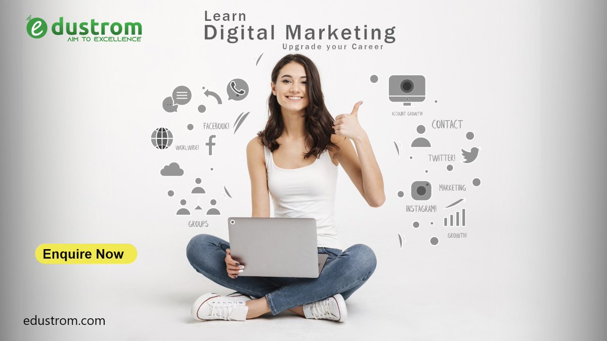 edustrom's tweet photo. Worrying about what to do with your future?
Well, knowledge is never on a lockdown. 
Learn at home about Digital Marketing and get your hands on Industry projects!
#digitalmarketing #marketing #socialmedia #business #branding  #entrepreneur #marketingtips #advertising #Edustrom https://t.co/aBXJupy7gO