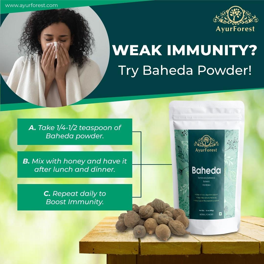 Ayur_Forest's tweet photo. #Baheda helps to increase #immunity and promote longevity due to its Rasayana (rejuvenating) property. It #helps to fight against infections in the body and prevent recurrent seasonal infections.

https://t.co/HOwS7d2213

#AyurForest #Digestion #Ayurvedic #Remedies #Ayurveda #USA https://t.co/IiDuhuegQS