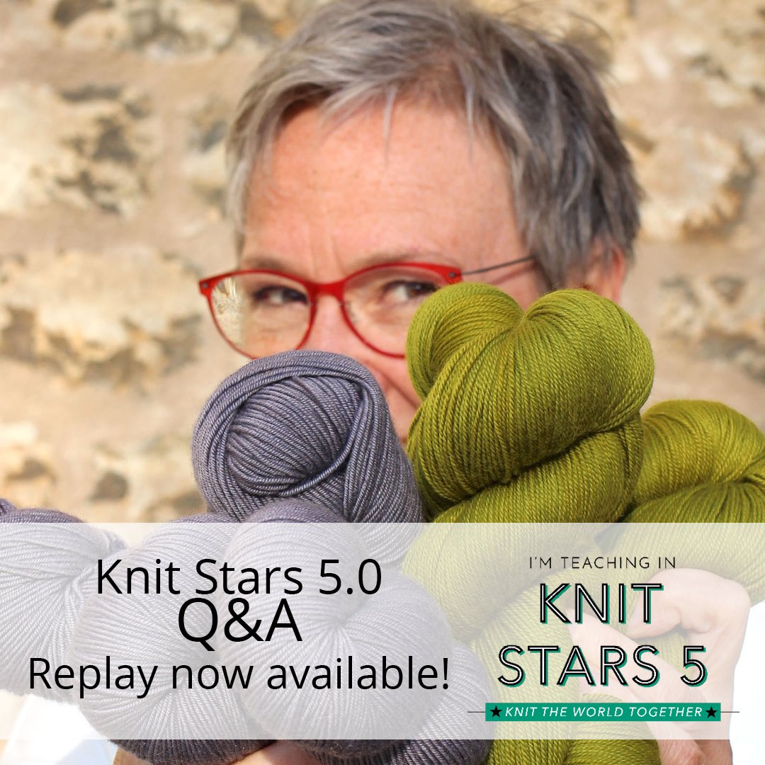 Still thinking about #KnitStars 5.0?  If you missed the webinar and live Q&amp;A  the other day (I did!), you can watch the replay here: ow.ly/Aai550zuQHZ The webinar is free and requires no commitment, so please enjoy! #asatricosa #knittheworldtogether