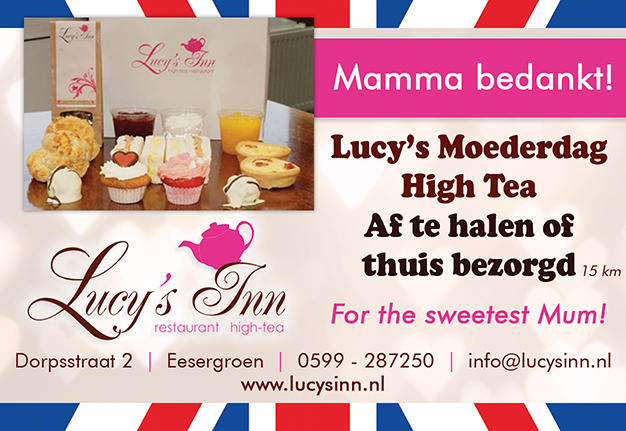 We delen graag de LIEFDE met een doos heerlijk huisgemaakte lekkernijen.Tweepersoons doos; traditionele scones met jam en clotted cream, quiche, sandwiches, mini cup cakejes, Baileys balls en moederdag thee. €25.00 bel 0599287250
Tevens hebben we nu ook een box of love per post!