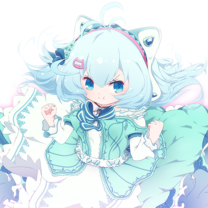 「siro (dennou shoujo youtuber siro) white background」Fan Art(Popular)