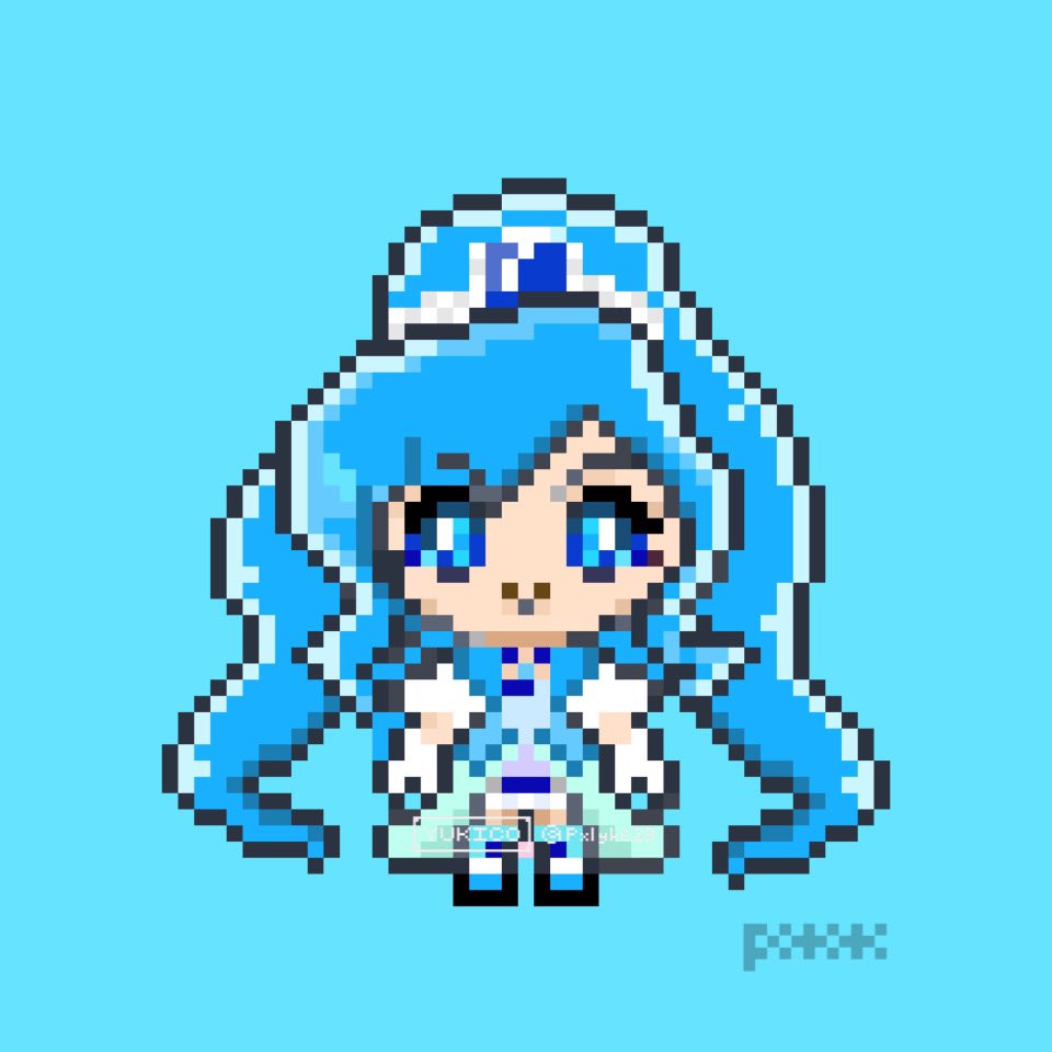 Twitterren リクエストで久しぶりのぷちきゅあ ドット絵 Pixelart イラスト プリキュア ヒーリングっど プリキュア キュアフォンテーヌ