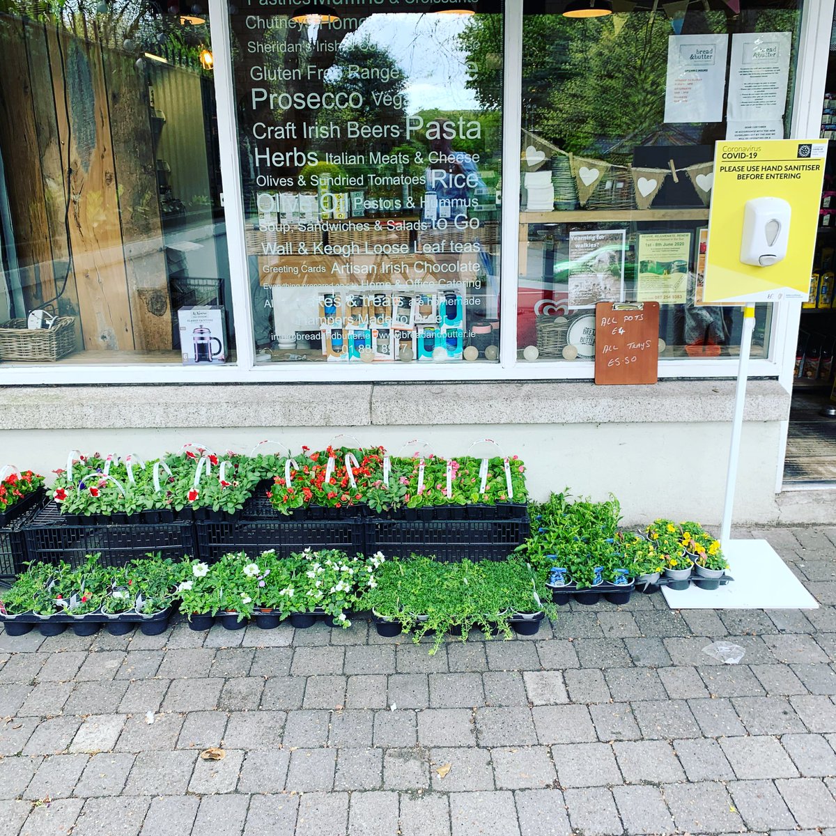 Open now for all your coffee needs, Andra is behind the counter and Mayara in the kitchen baking away. We even have a few bedding plants for your pots and window boxes.  Stay safe and come say hi.