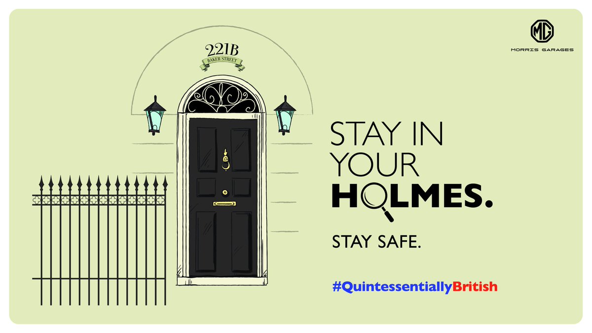 Whether you live in 221B Baker Street, or anywhere else – stay at home! #QuintessentiallyBritish #StayHomeStaySafe