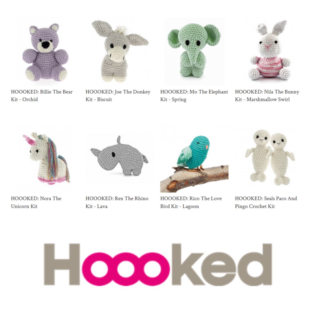InteriorSurrey's tweet photo. A fun cute animals DIY crochet kit by the Hoooked brand, who creates sustainable yarn which is known for its quality, softness, beauty and versatility. 

https://t.co/hhj22NeAq9

#hooked #amigurimi #crochetkit https://t.co/JE2z5GuwzP