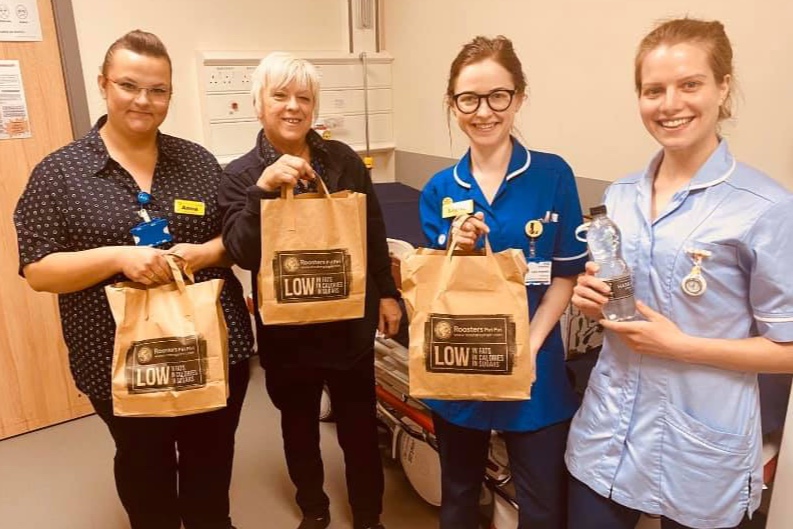 RoostersPP's tweet photo. As part of our commitment to bettering the communities we work in, we will be selecting several social care staff, police forces, teachers, hospital staff and supermarket workers to deliver free food to. #WereInThisTogether https://t.co/B5V4ee3vcv