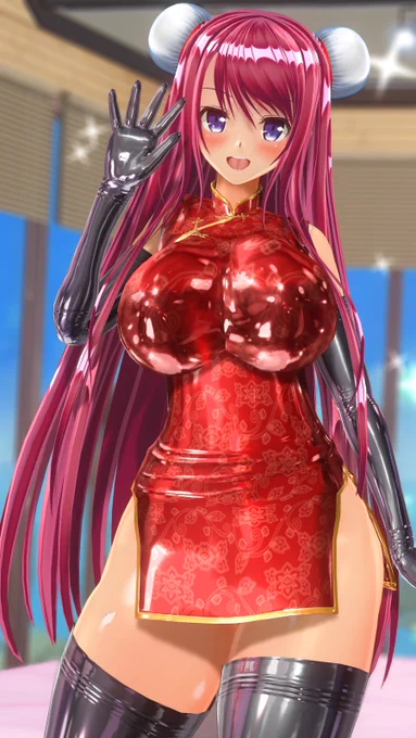 光沢チャイナドレスお姉ちゃん#COM3D2 #CM3D2 