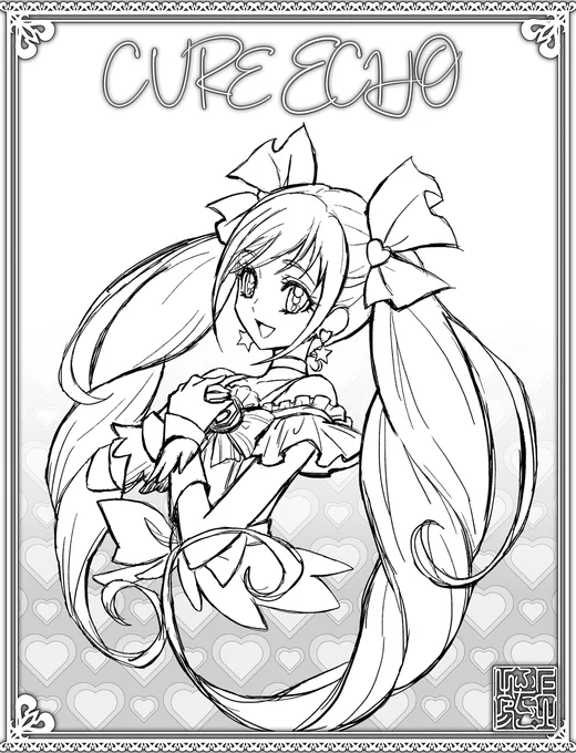 ❇️GW企画「#ぬり絵」マラソン❇️
キュアエコー♪?#おうち時間?
#プリキュア #precure 