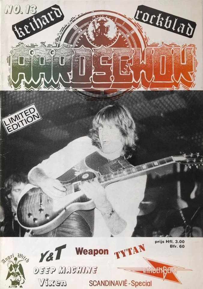 Adrian on the cover of the new issue of Dutch Aardschok magazine. So special to be on this once again after the first time 38 years ago, with the same guitar! #vandenberg2020