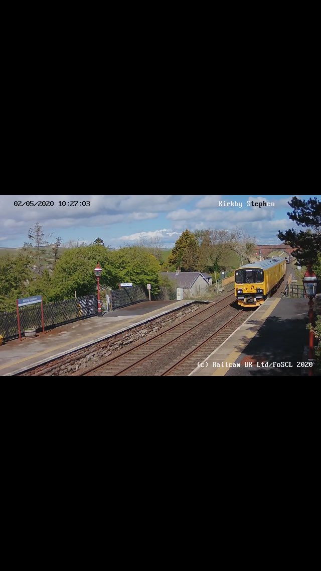 Ben84Daniels's tweet image. The @setcarrailway has been paid a visit by @networkrail this morning 👋. Screen shots of the DMU test train courtesy of @foscl and @railcamlive as the train makes its way from Carlisle to York. #spottingfromhome #StayHomeSaveLives