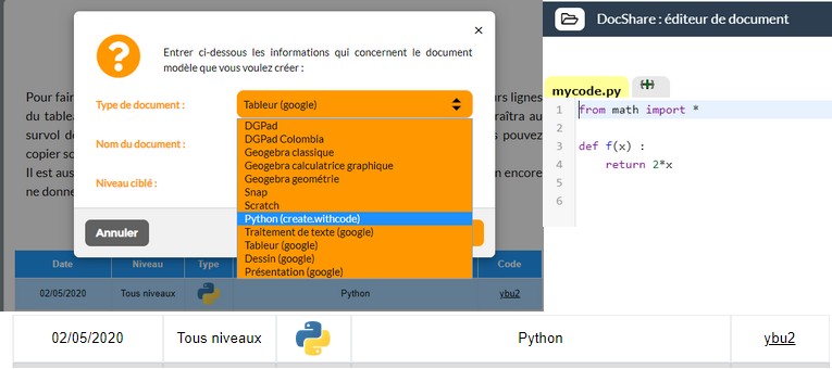 MathsGombert's tweet photo. #Doctools On l'attendait voici #Python qui arrive dans #DocShare !
Merci Éric !
https://t.co/VeiXwLLIOd https://t.co/bCYuhEsC28