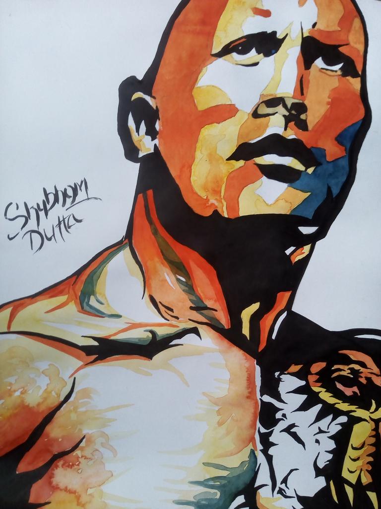 ArtDutta's tweet photo. Happy birthday Rock, drawing by Shubhom Dutta #hbdrock @TheRock #art #draw #drawing #artist #lockdownindia #KimJungUn #KimJongUn #donaldtrump #northkorea #trump #Covid_19 #wwe #wwerock #therock #wweindia https://t.co/K190NlRvpg