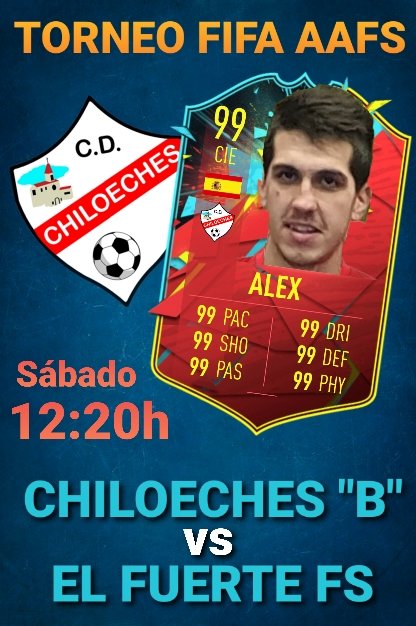 CDChiloeches's tweet photo. 🎮⚽️ A punto de debutar @makinote93 representando al Chilo "B" en el Torneo Fifa20 de la @AAFSALA1 frente al @FuerteFs #vamoschilo https://t.co/0fQ7Y82lSJ