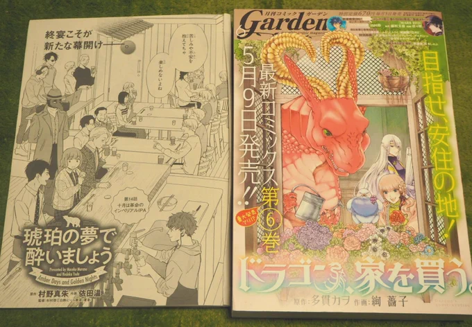 本日発売コミックガーデン6月号に #琥珀の夢で酔いましょう 14話が掲載されています?ビールイベント終幕編!最後のビールは苦さ一級品のインペリアルIPA!杏は飲めるのか!?14話は「今」しかできない要素がたくさん詰まってるので、ぜひ「今」読んでいただきたい回です! #こは酔い 