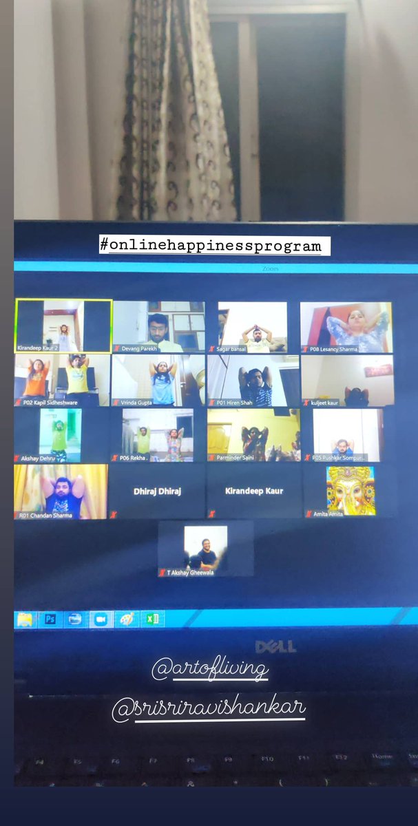 Devangnparekh's tweet photo. #onlinehappinessprogram
#onilebreathandmeditationworkshop

2 workshops completed last week and 2 are currently on!

#grace 

Grateful to @SriSri 
@ArtofLiving https://t.co/9tC71to2IS