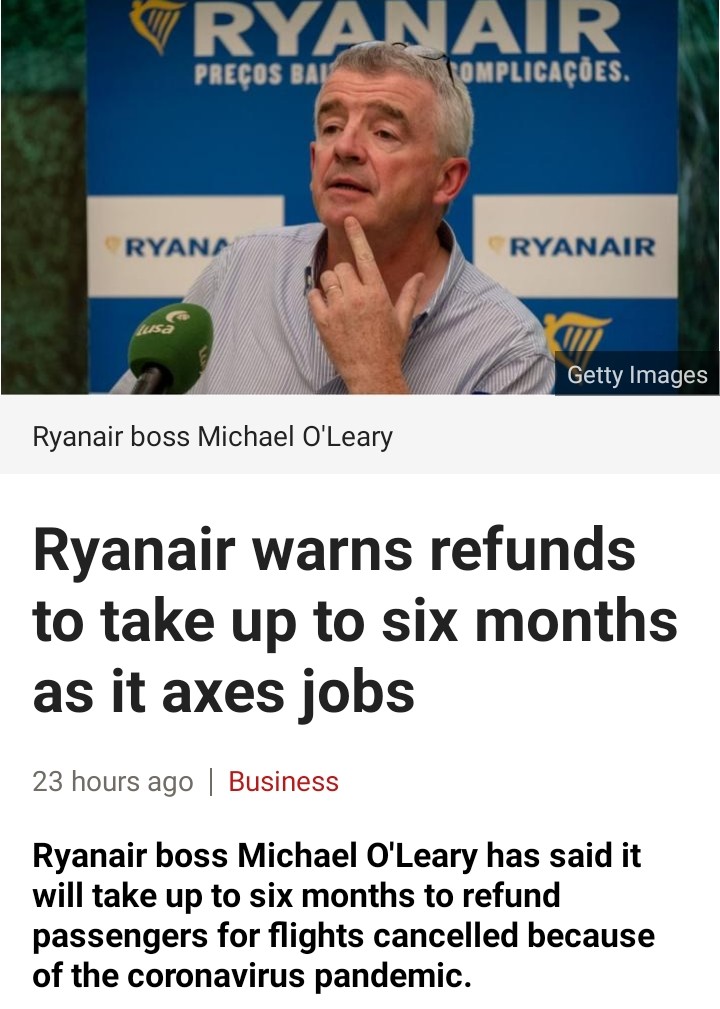 ServiceRyanair's tweet image. Well of course it's going to take a while. We don't actually HAVE a refunds department. No bother though, I'll have Padraig send out some Woolworths vouchers as soon as he is back from the pub.