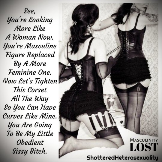 Sissy doctor black lingerie