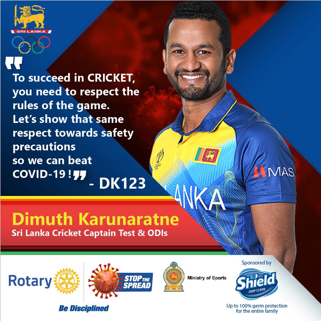 “To succeed in CRICKET, you need to respect the rules of game.Let’s show that same respect towards safety precautions so we can beat COVID -19 !”
#DK123