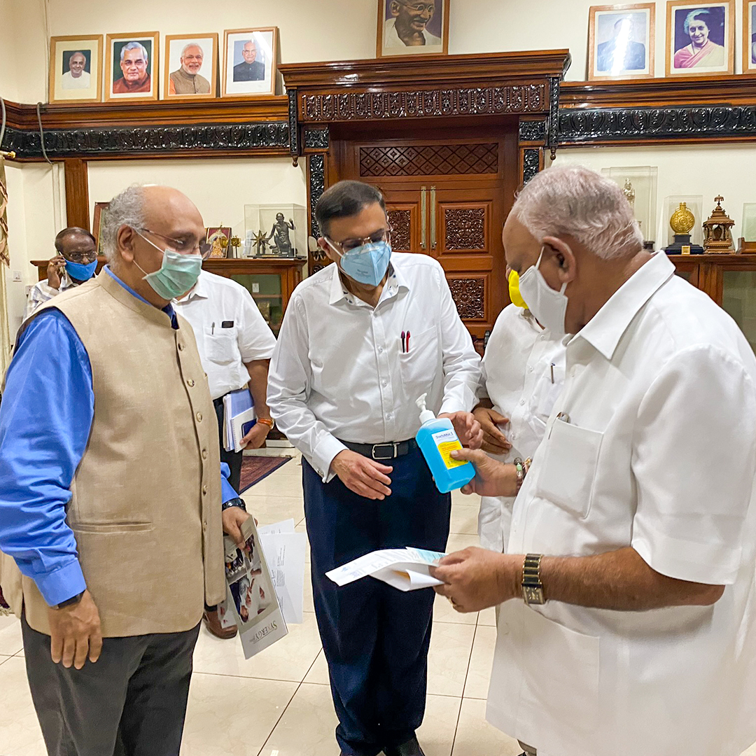 SterloMax's tweet photo. As a contribution towards India’s fight against #COVID19. Bioplus has donated 1000 litres of #Sterlomax #handsanitizer to the @CMofKarnataka Relief Fund. @BSYBJP
For us, the health and safety of our nation is paramount. #StaySafe #Sanitizer #IndiaFightsCOVID19 #IndiaFightsCorona https://t.co/Kl2ze1imTb