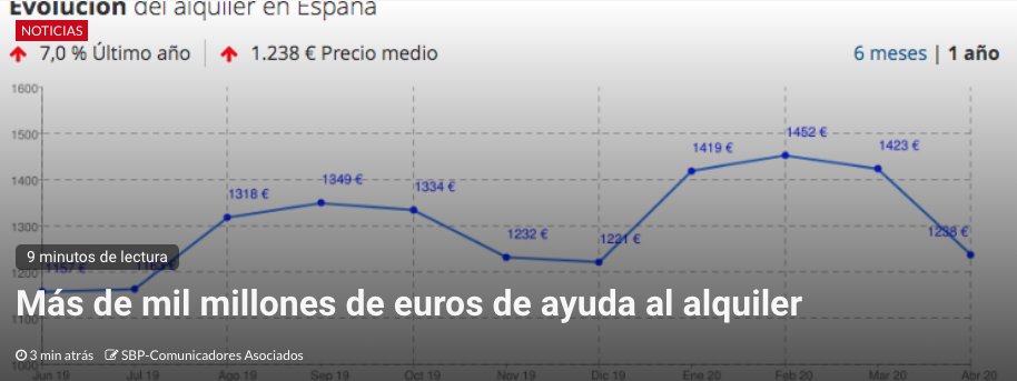 SoloBuen's tweet photo. Más de mil millones de euros estatales para ayuda al alquiler

Te lo contamos todo aquí👇
https://t.co/JT9Z6zY8Ov

#COVID__19 #Covid_19 #COVID #InformarSinAlarmar #SoloBuenPeriodismo #SBP_CA #periodismo https://t.co/NX7hBD609M