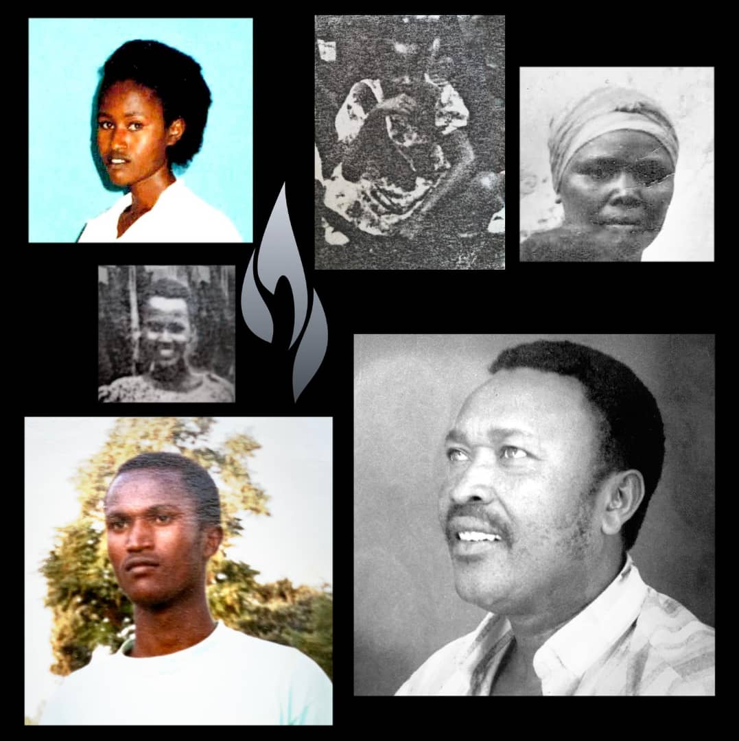 Kigali_Memorial's tweet photo. Today we remember and honour the family of Gatawa  killed in the Genocide against the Tutsi in 1994. People in this picture were: the father, grand mother, sisters and brother to Mfizi Malik Gatawa, who survived the Genocide. #Kwibuka26 https://t.co/uQyF4kymIS